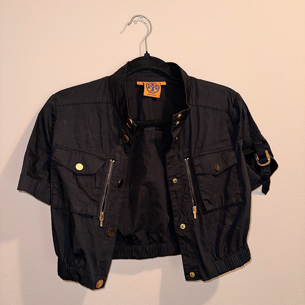 Tory Burch size 2 Black Jacket